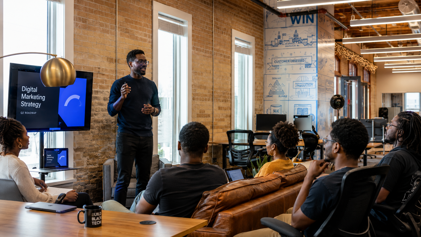 Black founder focused on the work
