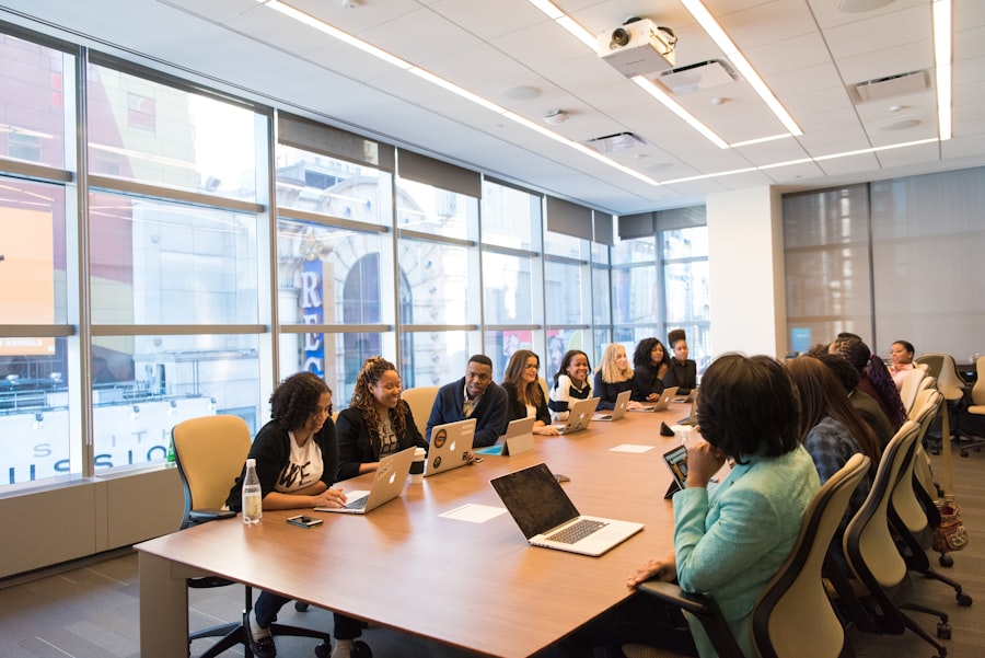 Black entrepreneur at a workspace